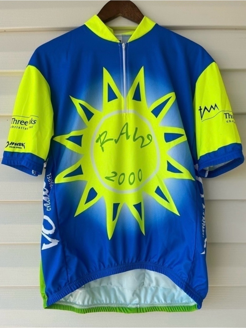 Bright Sun Cycling Jersey with Neon Accents